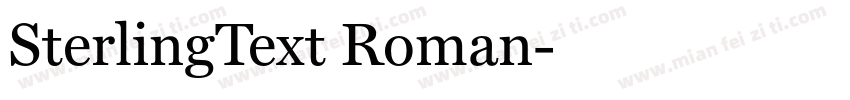 SterlingText Roman字体转换